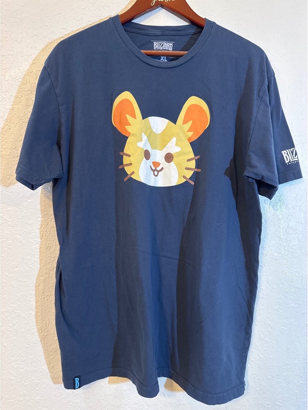 Blizzard Entertainment Overwatch Wrecking Ball Hammond T-Shirt Blue Men’s XL